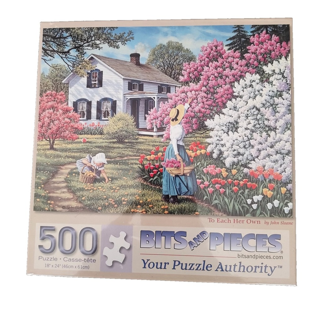 500 Piece John Sloane Art‎ Puzzle Bits And Pieces Sealed NEW
